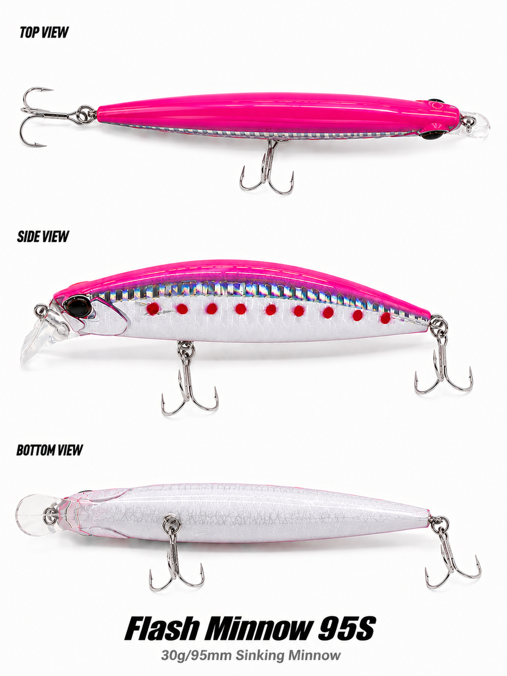 Flash Minnow 95S 30g - Pink