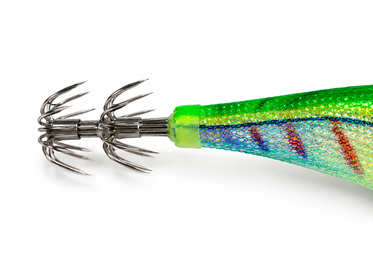 YUKU Squid Jigs Size 3.5 - GREEN