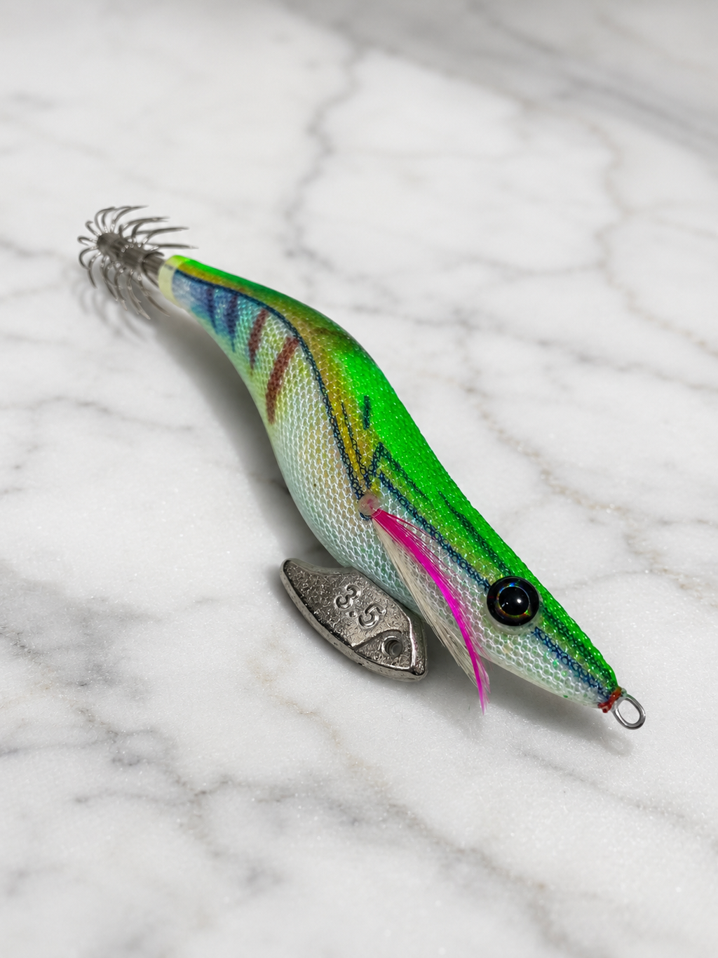 YUKU Squid Jigs Size 3.5 - GREEN