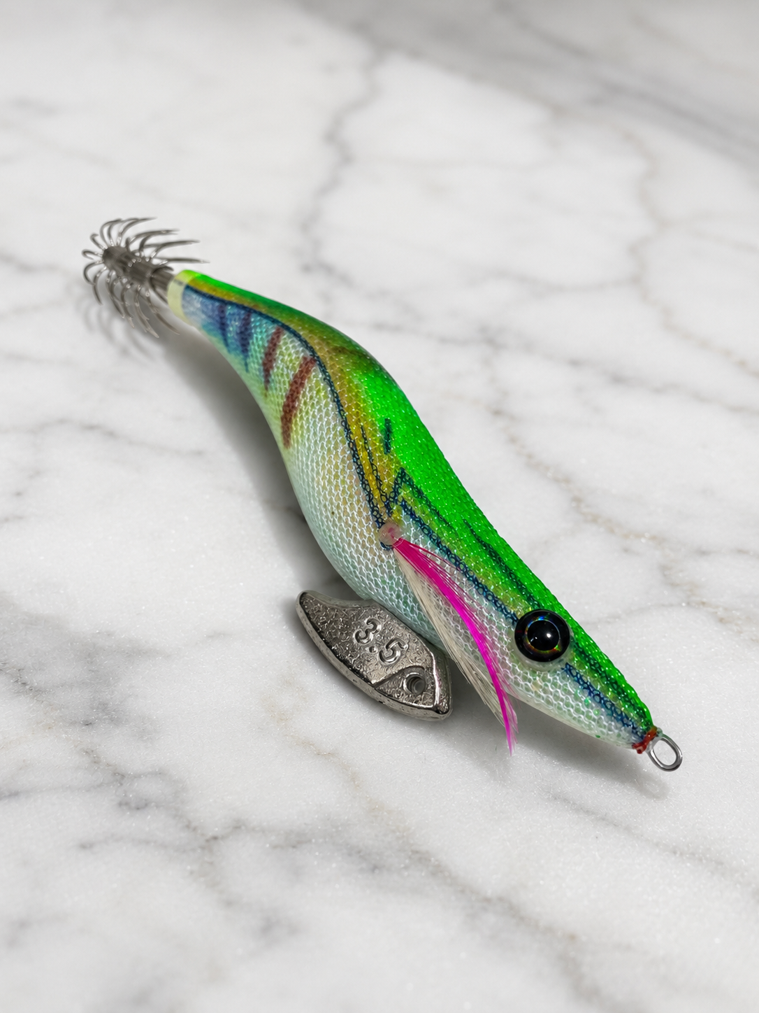 YUKU Squid Jigs Size 3.5 - GREEN