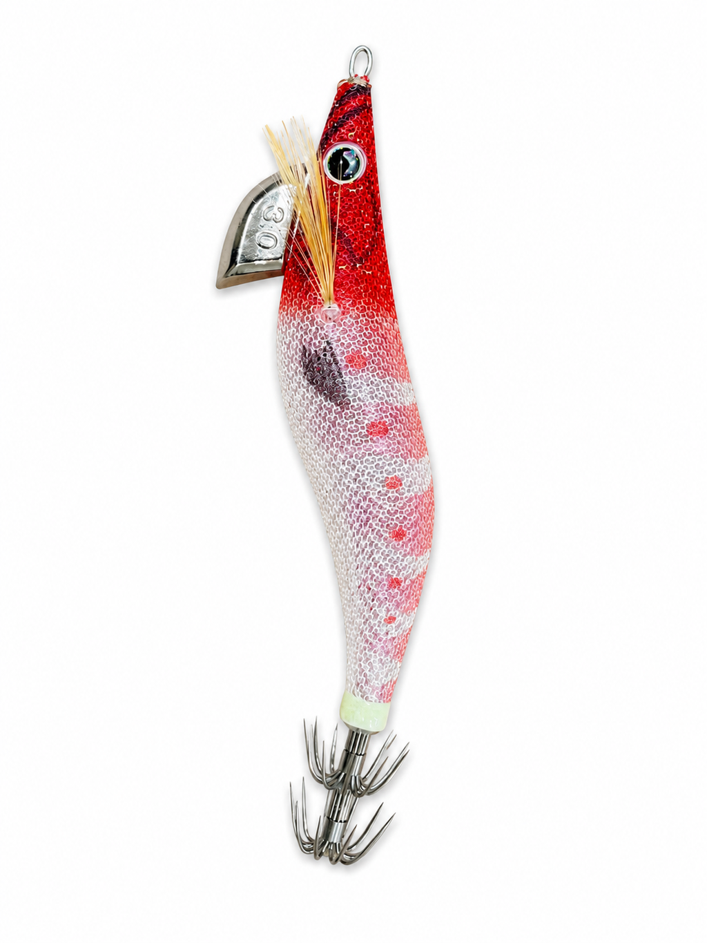 Yamashita Squid Jig EGI OH F – Size 3.0 Red Head