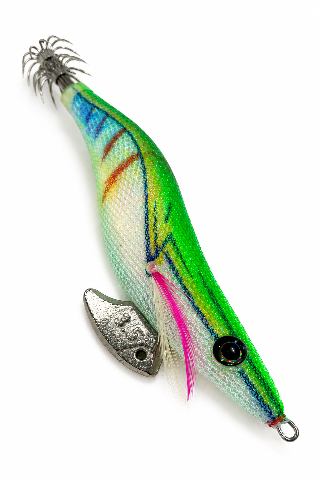 YUKU Squid Jigs Size 3.5 - GREEN