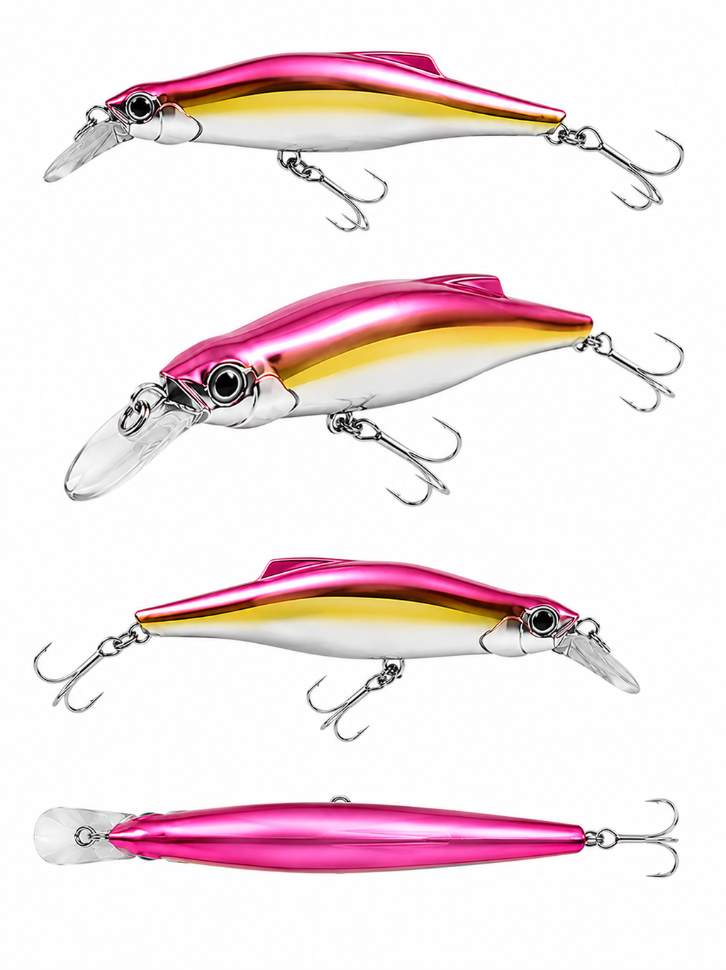Phantom 90S | Premium Sinking Hard Bait – 35g - Pink Silver