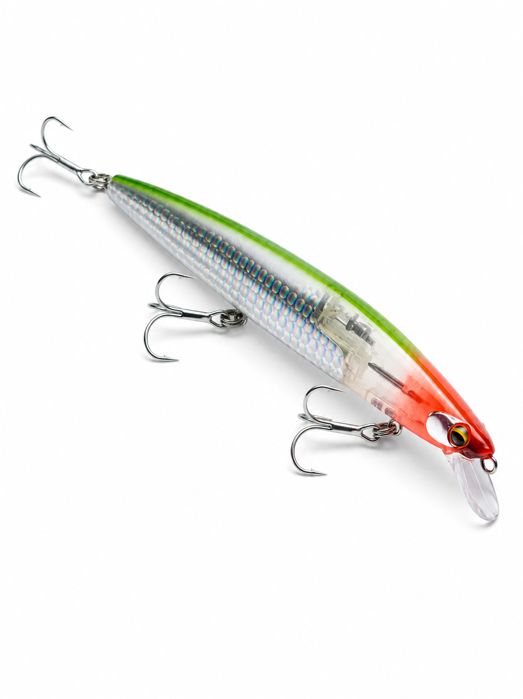 Long Cast 145F 27g – Green with Red Head