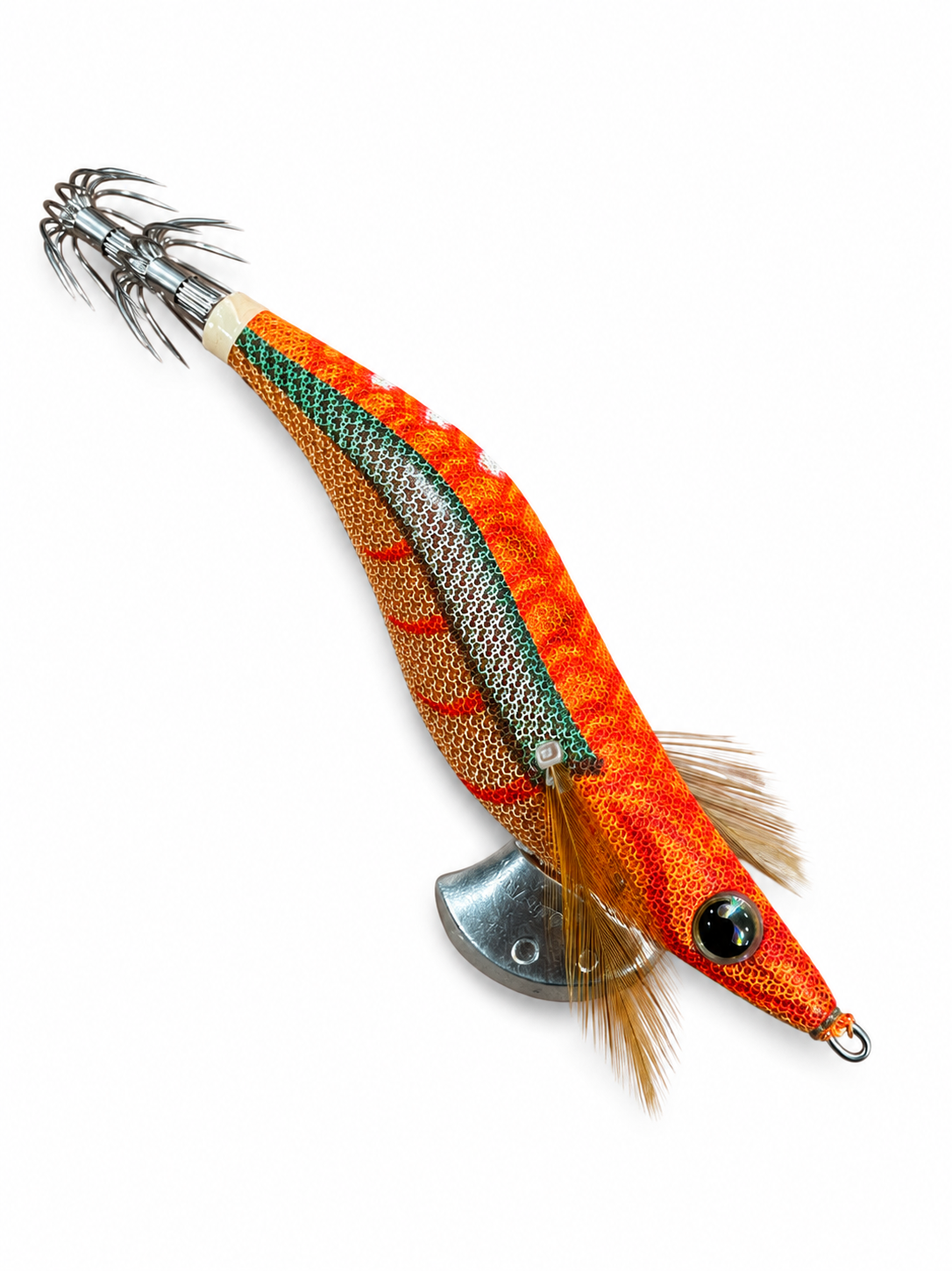 Yamashita EGI-OH LIVE Squid Jig – Size 3.5 Orange
